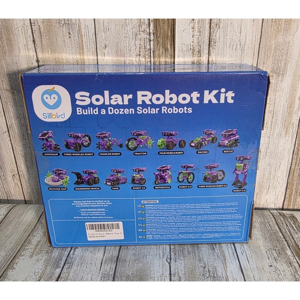 Silbird Solar Robot Kit STEM Experiment 15 in 1 212 Pieces Ages 8+ - Picture 3 of 6